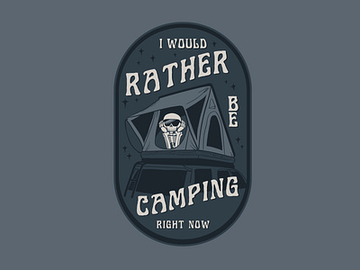 Rather Be Camping Sticker