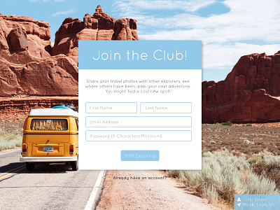 Daily UI 001 - Sign Up daily ui challenge digital login sign up ui uiux web web design