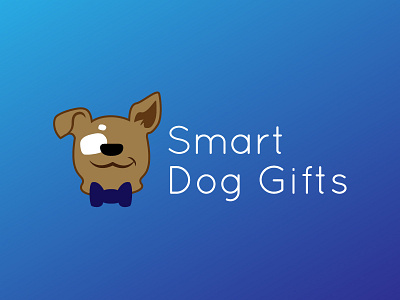 Smart Dog Gifts Logo Sample branding dogs identity illustration logo vector