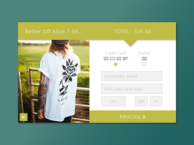 Daily UI 002 - Credit Card Checkout
