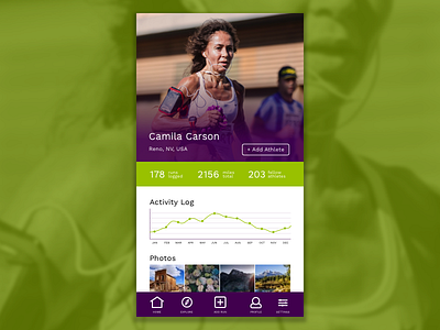 Daily UI #006 User Profile app application daily ui fitness health mobile running ui wellness