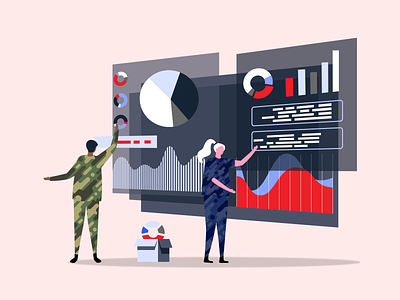 Military in Tech Illustration