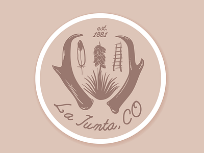 La Junta CO Hometown Sticker illustration illustrator sticker