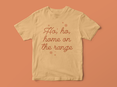 Ho Ho Home on the Range apparel christmas country holiday tshirt tshirtdesign western