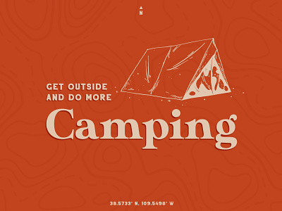 2020 Resolution camping illustration illustrator outdoors typography vector