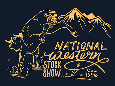 National Western Stock Show 2020 digital drawing drawing illustration procreate