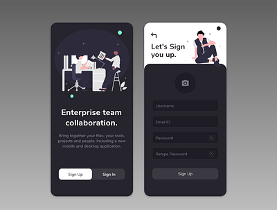 Sign Up Page UI. 001 app branding daily ui design icon illustration logo sign in sign up signup typography ui ux vector