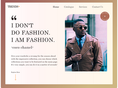 TRENDS fashion web page!