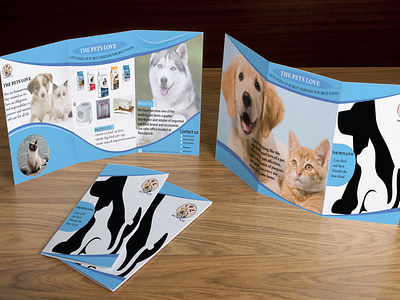 Trifold pets love brochure