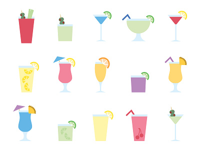 Drinks alcohol cocktail color colorful drink drunk fruit fun hangover illustration juice minimal pattern pop thirsty vector