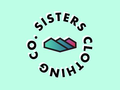 Sisters Clothing Co. - PDX apparel clothing color design fashion icon logo mountain oregon outdoors pdx vector