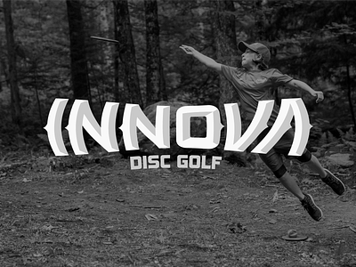 Innova Logo Concept athletics color disc disc golf frisbee frisbee golf logo outdoors outside sports typography vector wordmark