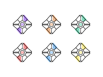 Ghost icons ace of spades colorful colors cosmic destiny destiny 2 gamer gaming icon icon set icons vector video games