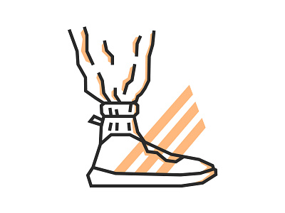 Shoe sketch adidas apparel brand illustration industry inspiration lines product run shoes sketch step streetwear strokes sweats