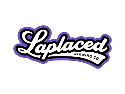 Laplaced Brewing Co wordmark brewery brewing lettering logo script typography wordmark