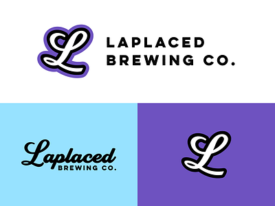 Laplaced logo work beer brew brewery logo script typography wordmark