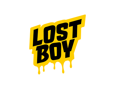 Lost Boy adobe creative drip font hip hop honey illustration illustrator instrumental music rap typography wordmark