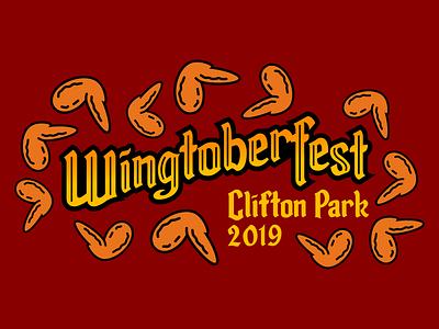 Wingtoberfest concept chicken wings contest eat font food hot icon illustration logo octoberfest spicy typography vector wordmark