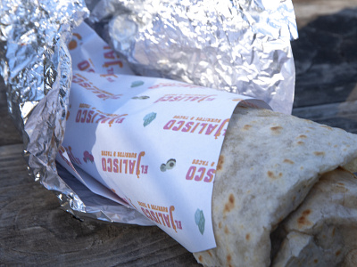 Burrito with wrap branding burrito eat food food truck fun logo mexican food mexico mockup pattern pepper rebrand taco yum
