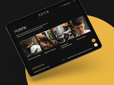 Zeyn – Website for Premium Barbershop