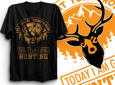 hunting t shirt branding design febrichy febrichy brand febrichy.com graphic design hunting t shirt illustration t shirt t shirt design vector