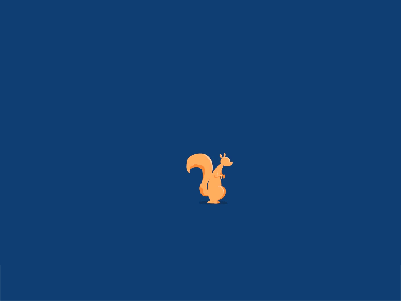 Squirrel Animation Test 2d animation animation bay area cameron foxly cel animation character animation frame by frame gif github loop oakland squirrel tech toon boom harmony