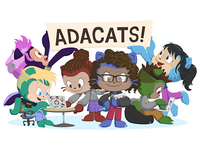 Adacats Sticker Illustration