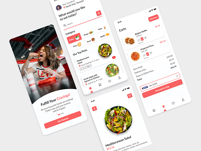 Food Delivery App Design branding graphic design ui