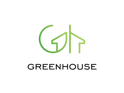 Green House branding graphic design logo