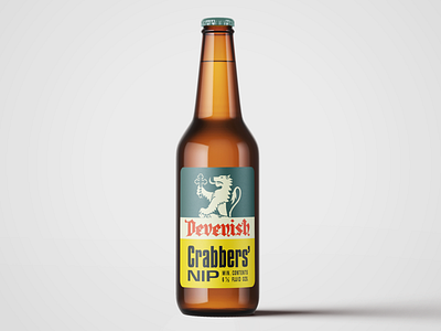 Crabbers' Nip - Devenish Brewery beer label bottle label branding brewery devenish historical
