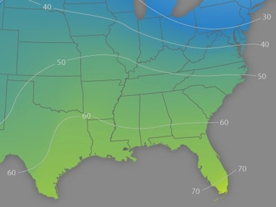 Weather Map gradient map temperature weather