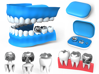 Tooth Capping - Product Packaging & Rendering branding dental design designing doctor healt modelling rendering teeth tooth