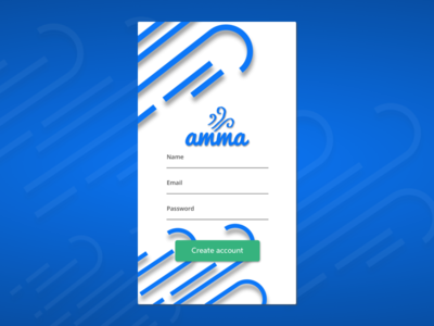 AMMA - Create account
