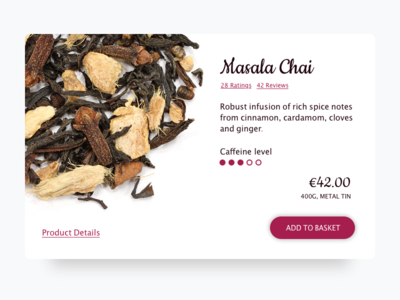 Daily UI 012/100 - E-Commerce Shop (Single Item)