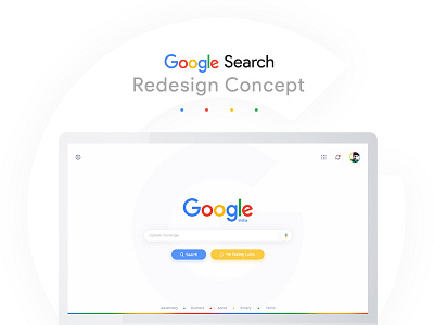 Google Search Page Redesign google google redesign