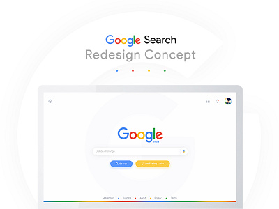 Google Search Page Redesign