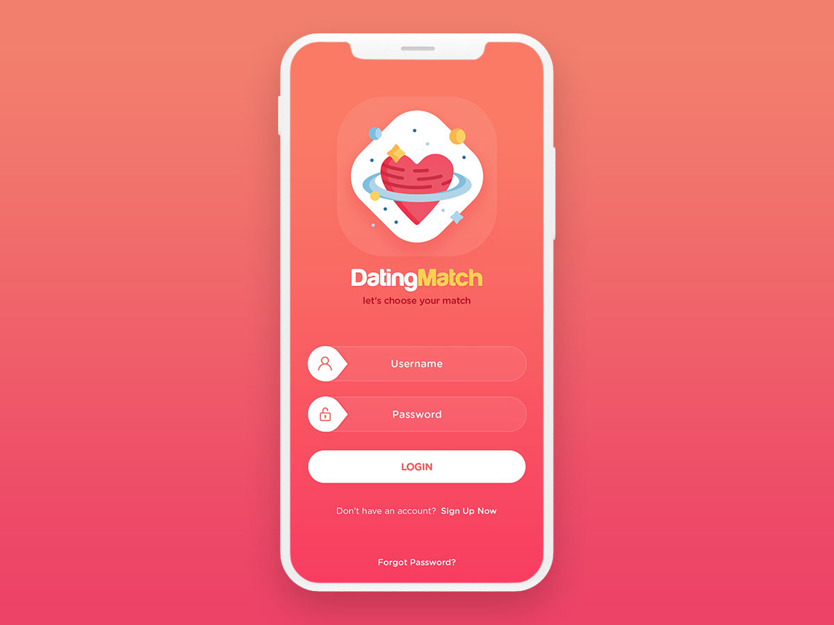 Dating App Login Screen by Afsal Rahiman on Dribbble