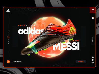 Adidas Messi Landing Page