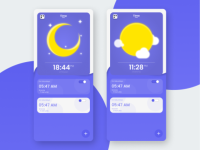 Alarm Clock app design ui ux