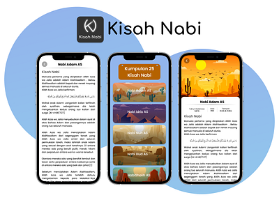 Kisah Nabi app design figma kisah nabi logo ui vector