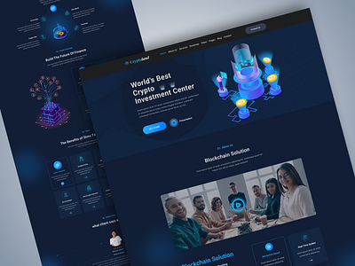 Cryptocurrency Landing Page adobe xd app design crypto cryptocurrency figma freelancer hire designer landing page sketch ui design ux design web design