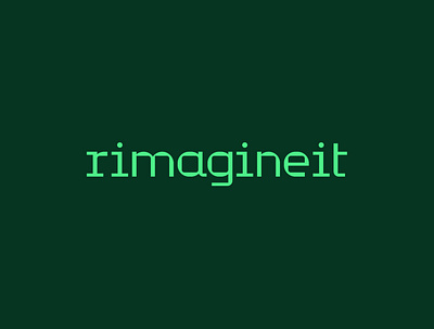 rimagineit Identity branding business identity logo minimal software typeface