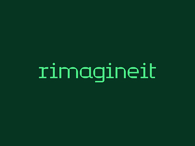 rimagineit Identity branding business identity logo minimal software typeface