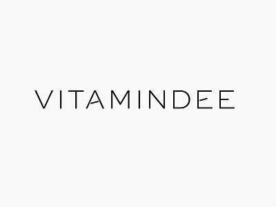 Vitamindee — Logo branding consulting fashion identity logo minimal typeface typogaphy vitamin