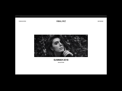 IMALINZ.com — Coming Soon black jewelry minimal website white