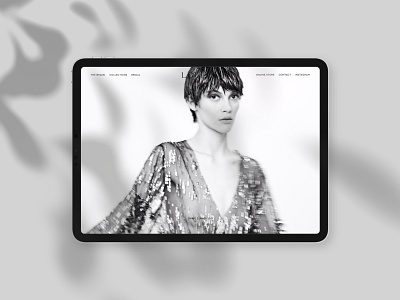 Loulou — Website black white branding fashion logo website