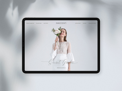 Innocenti — Website branding bridal fashion logo website