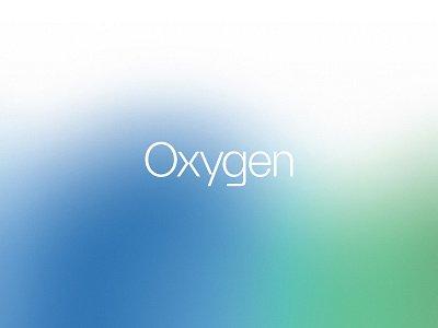 Oxygen — Identity advertising agency blue branding green identity logo oxygen typeface