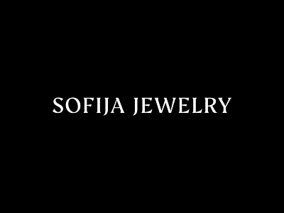 Sofija Jewelry — Logo branding fashion identity jewelry logo typeface