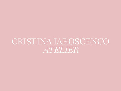 Cristina Iaroscenco — Idenetity